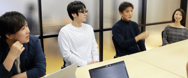 「実効性のあるマネジメントシステムを維持していくための下地は作れました」（左から長澤氏、田村氏、信本氏、信谷氏）