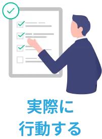実際に行動する