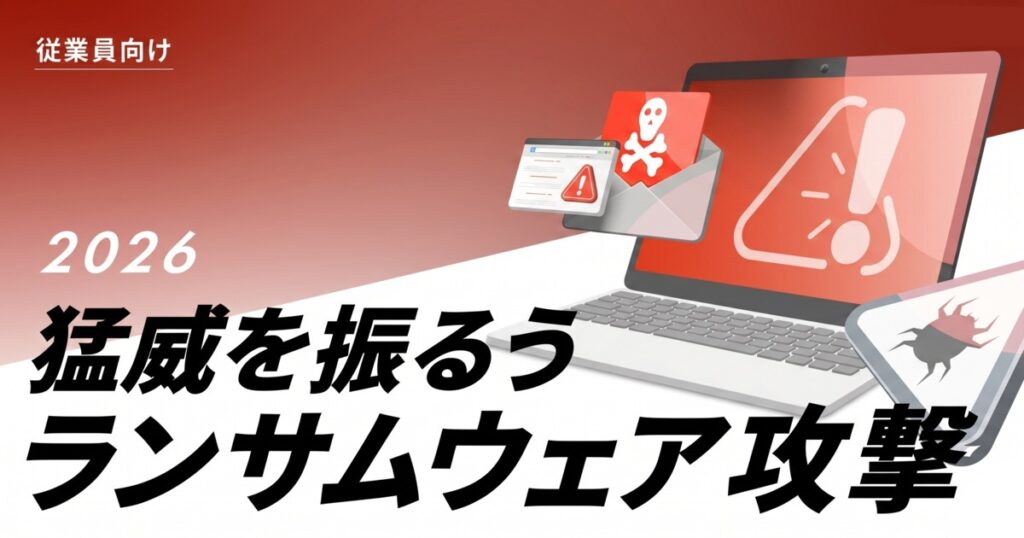 教材「-一般従業員向け- 猛威を振るうランサムウェア 2026」のサンプルを追加しました